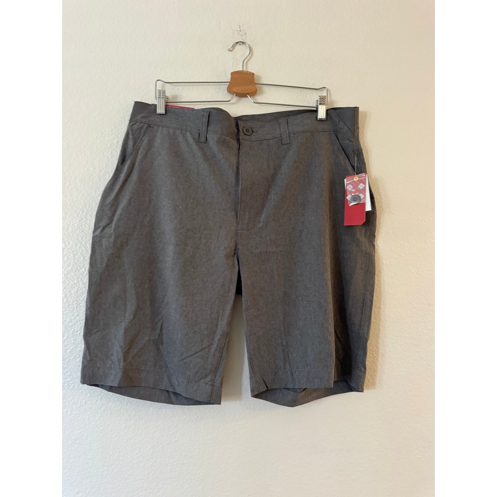 Hallstatt Mens Adventure Shorts Flexible Breathable 10in Inseam 38 Charcoal New